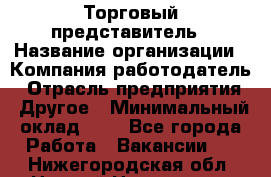 Торговый представитель › Название организации ­ Компания-работодатель › Отрасль предприятия ­ Другое › Минимальный оклад ­ 1 - Все города Работа » Вакансии   . Нижегородская обл.,Нижний Новгород г.